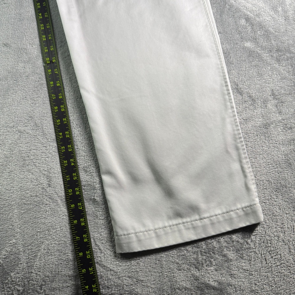 Nike Y2K Golf Flat Front Cotton Twill Chino Pants Mens 34x32 Stone Khaki - Picture 10 of 12